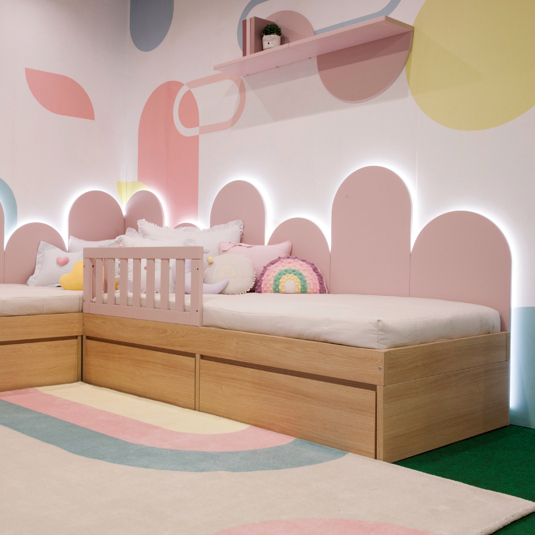 Cama Infantil com Duas Gavetas em Mdf Linha Play