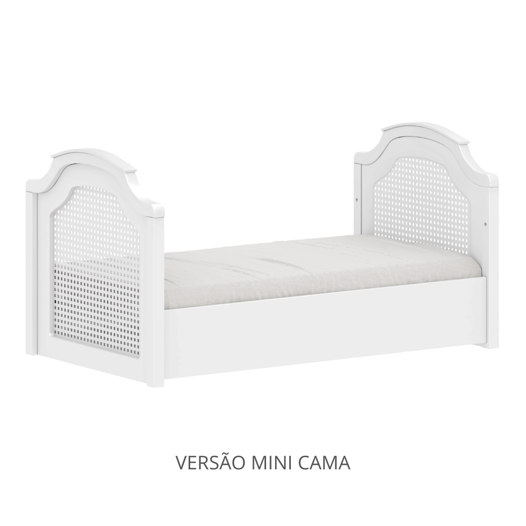 Berço com Cômoda 5 gavetas Linha Provençal Classic