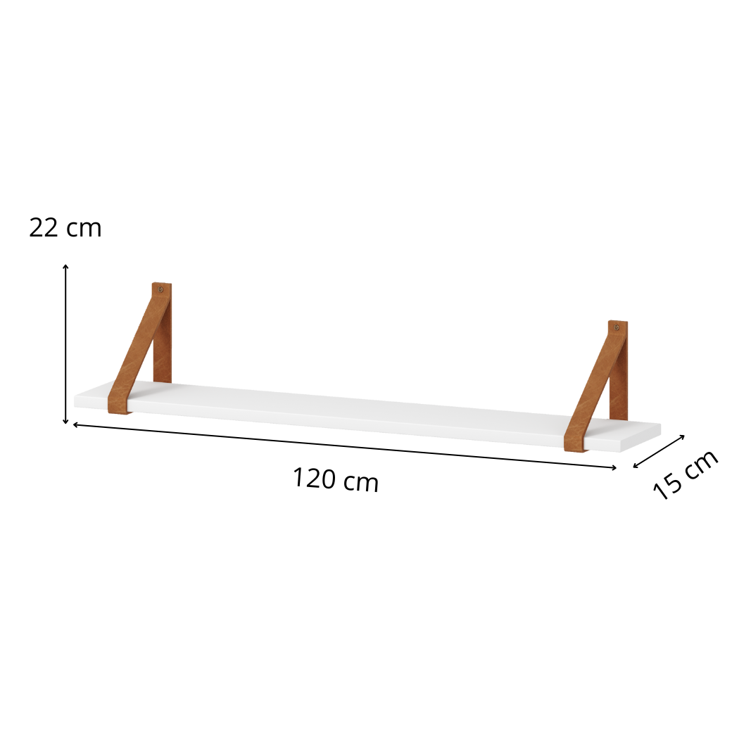 Prateleira de Madeira 120cm Infantil Linha Evolutiva