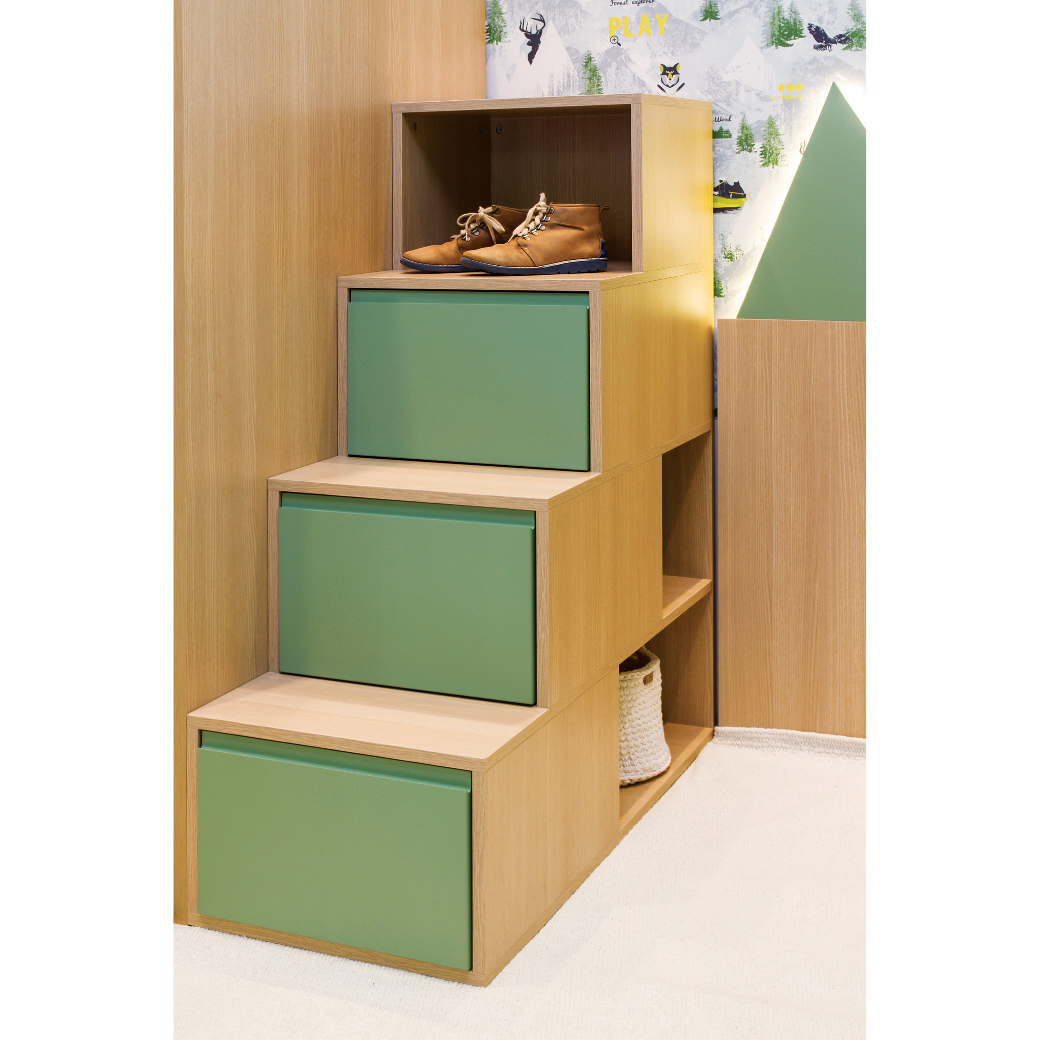 Beliche com Cama Auxiliar em Mdf Linha Kids