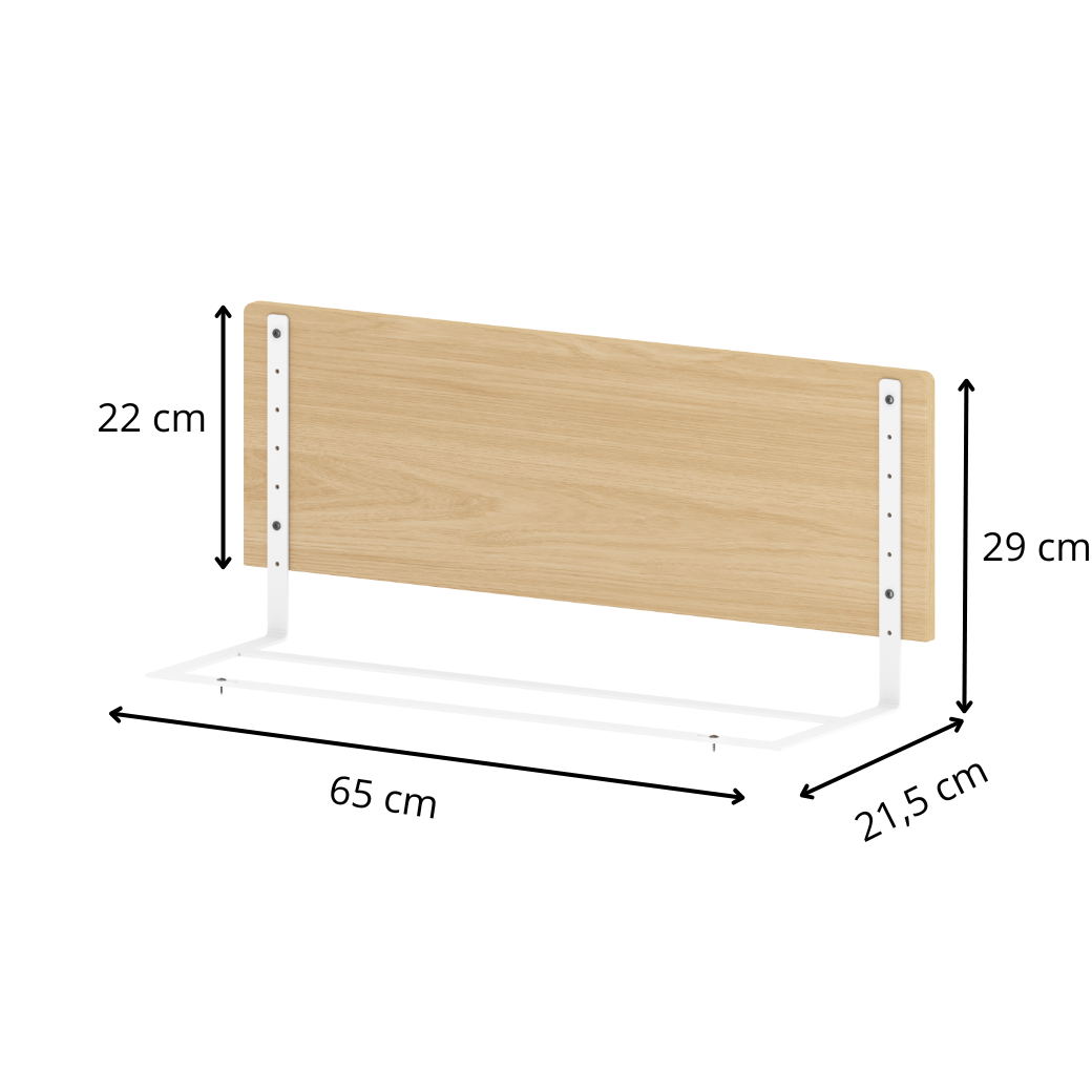 Proteção Lateral de Madeira para Cama e Mini Cama